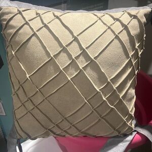 Elegant Tan Throw Pillow